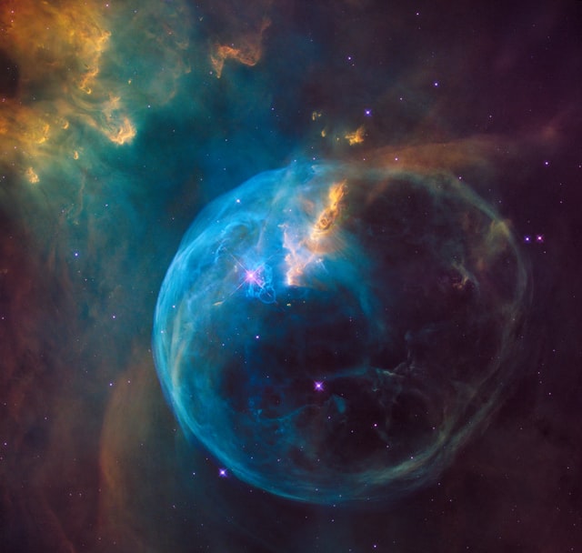 A nebula in space